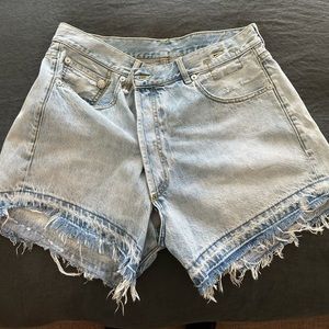 R13 Crossover Short - Denim Blue